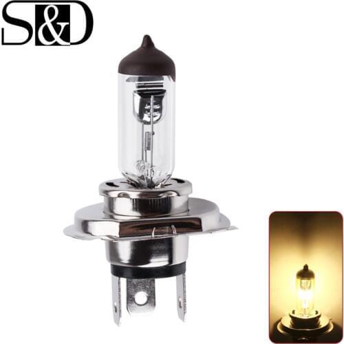 2pcs H4 12V 100W /90W 4300K Yellow P43t Fog Halogen Bulb daytime light running Head Lamp car styling car light source parking