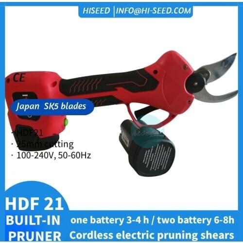 Manufacturer Supply F21 Lithium Rechargeable Cordless Electric Pruning Shear For Vineyard