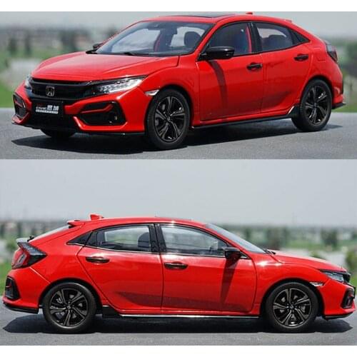 1:18 Scale 2020 Alloy Honda Civic Simulation Car Model Metal Diecast Toy Vehicle for Collection Gift Collectible Show Souvenir