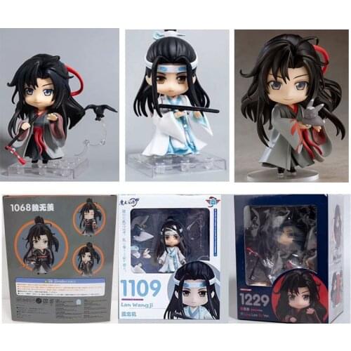 Cartoon Cute Q Version Anime Manga Statue Wei WuXian Figure Mo Dao Zu Shi 1229# 1068# Lan Wangji 1109# Action Figure Model Toy