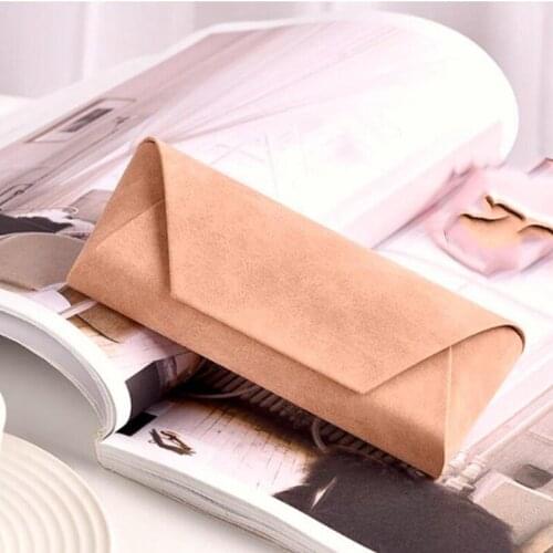 New Fashion Pu Leather Cover Sunglasses Case for Women Men Glasses Portable Soft Glasses Pouch Bag Accessories Glasses Box