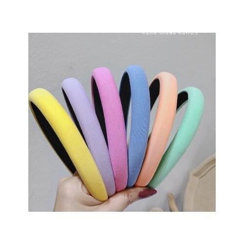Summer Candy Color Headband Simple Wash Face Anti-slip Pressure Hair Hoop Bezel Headwear Women Trendy Hair Accessories