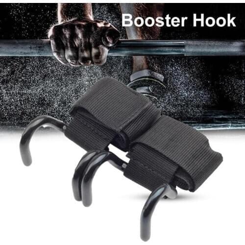Pro Weight Lifting Training Gym Hook Grips Straps Gloves Wrist Support Per Polso
