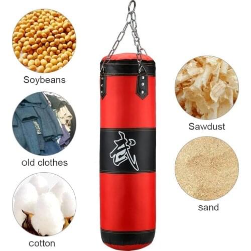 Professional Boxing Punching Bag Sandbag Training Thai Sand Fight Karate Fitness Gym Empty-Heavy Kick Boxing Bag with Hanging