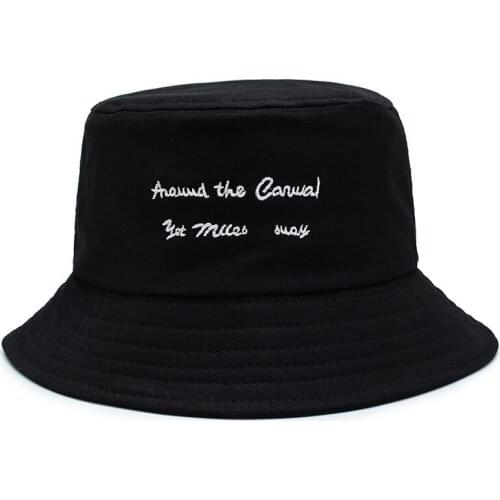 Fisherman Hat Female Korean Letter Embroidery Basin Hat Summer Sun Sun Shade Hat Japanese Small Fresh Sun Hat