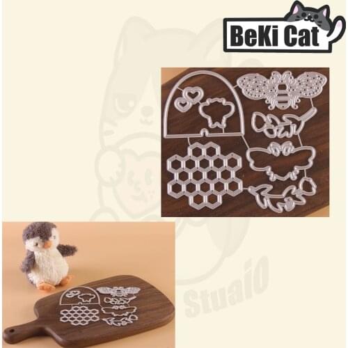 Cutting die honeybee Metal Cutting Dies Stencils for DIY Scrapbooking photo album Decorative DIY Paper Cards