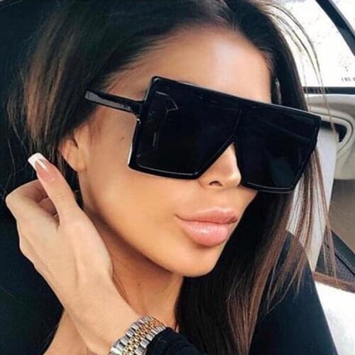 Classic 16 Colors Square Sunglasses Women Oversized Sunglass Woman Men Retro Black Sun Glasses Shades Goggle Gafas De Sol Mujer