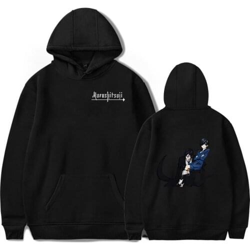 Black Butler Men Hoodies New Arrival Fashion Print Autumn Winter Warm Wild Unisex Hoodie Simple Sweatshirts Cartoon Hoody
