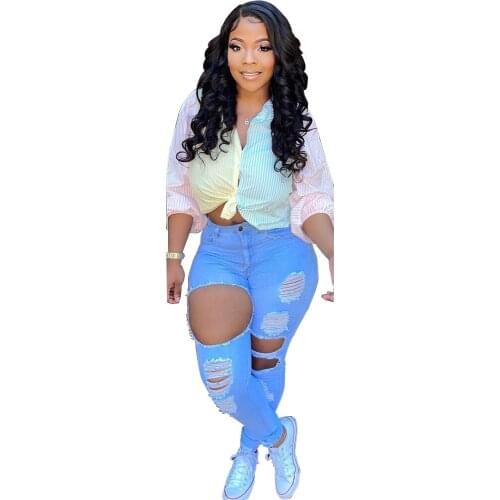 Color Block Striped Patchwork Womens Blouse Early Autumn Turn Down Collar Long Sleeve Shirts High Street Single-breasted Tops