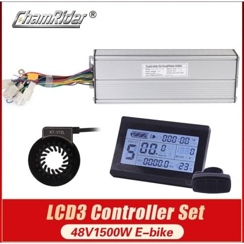 48V 60V 1500W Sine Wave Controller LCD LCD3 display Meter PAS Set E-bike Conversion kit Hall Sensor