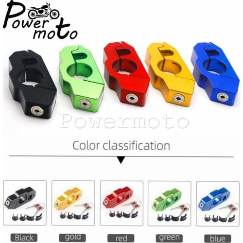 1.5'' CNC Handlebar Lock Grip Brake throttle Grip Security Locks For ATV Scooters Dirt Street Bike Yamaha Kawasaki Ducati Suzuki
