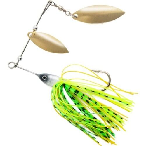 1Pcs Fish Lures Noise Rotating Composite Sequin Metal Hard Bait Treble Hook Artificial Bait For Bass Trout Pesca Fishing Tackle