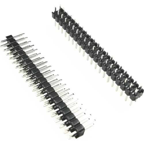 100PCS 2.54MM 2*20 P 2.54 2X20 2*20P 40P Double row Pin Header Straight Needle