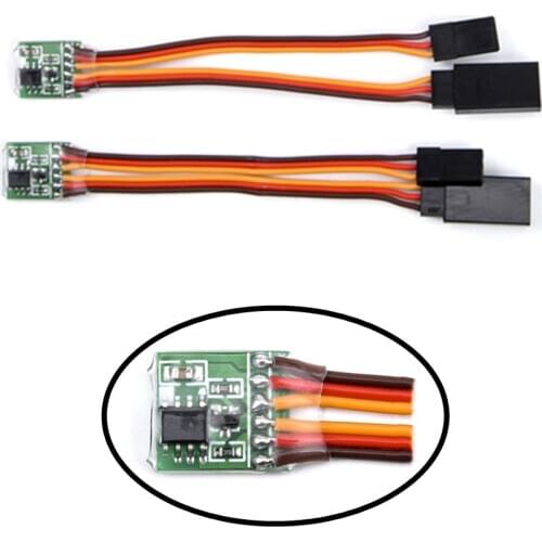 5~6V / 3.6V~24V Universal Servo Signal Reverser For Rc Servo For JR Futaba Aeroplane V-Tail