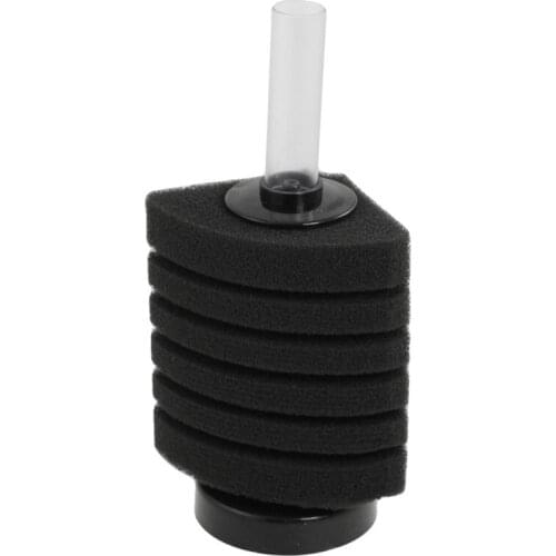 6 Layer Sponge Biochemical Water Corner Filter Black For Fish Tank