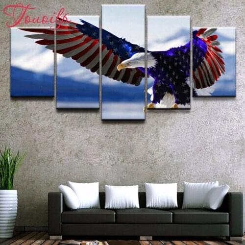 Spuare&round America Animal Bald Eagle Bird 5d diamond painting crystal diamond embroidery diy crystal painting cross stitchsets