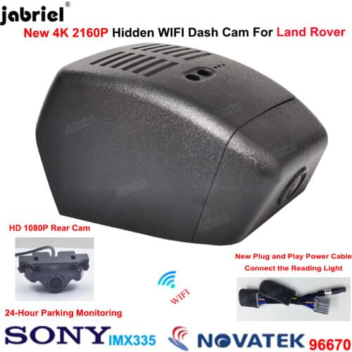 4K Dash Cam Car DVR Camera for Land Rover Range Rover Evoque for Land Rover Range Rover Velar for Jaguar XJ XJL E Pace 2018-2022