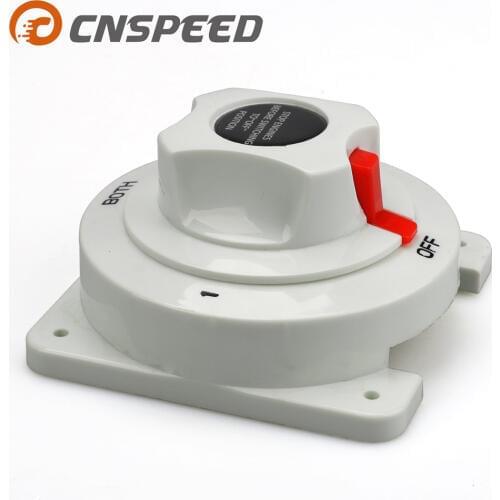 White Distribution Marine Boat Battery Switch Marine Dual Battery Selector Switch for Boat RV Motor YC101589
