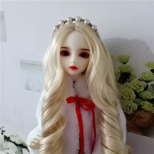 BJD SD 1/3 1/4 1/6 doll wig Antique Uncle Kerr Leaf girl 60 cm doll with curly hair