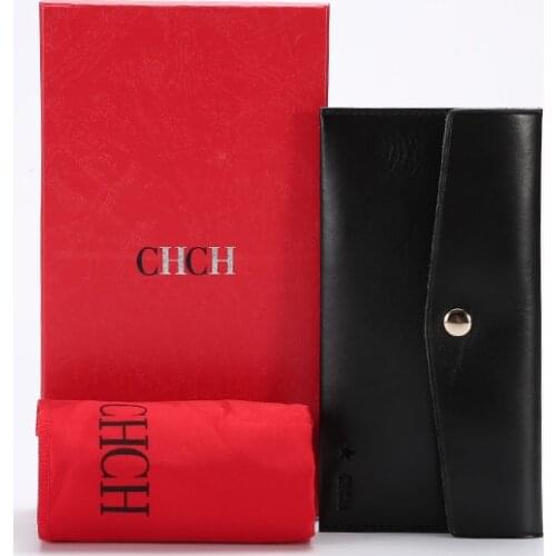 CHCH Luxury Leather Wallets Solid Color Card Holder Coin Purse Fashion Hasp Money Phone Bag Slim Small Wallet Unisex Clutch