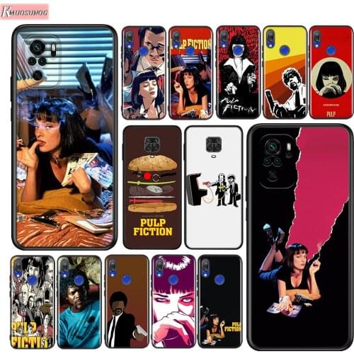 PULP FICTION Silicone Cover For Xiaomi Redmi Note 10 10S 9 9S Pro Max 9T 8T 8 7 6 5 Pro 5A Phone Case