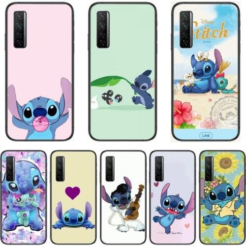 Stitch Phone Case For Huawei Nova p10 lite 7 6 5 4 3 Pro i p Smart ZBlack Etui 3D Coque Painting Hoesje