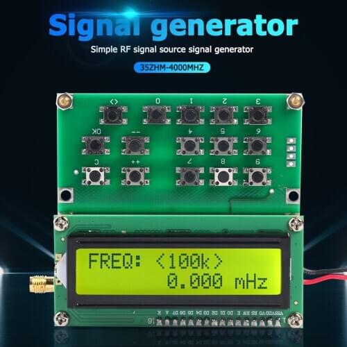 ADF4351 Digital Display RF Signal Source VFO Signal Generator 35MHz to 4000MHz Variable-Frequency Oscillator Signal Generator