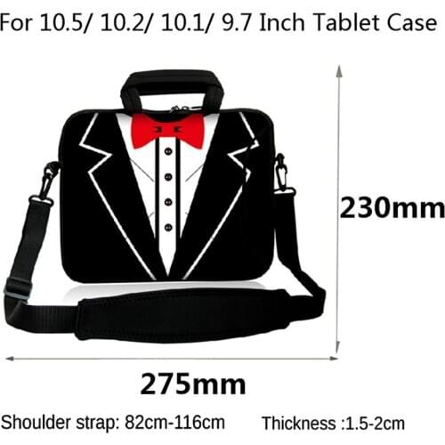 For iPad Huawei Samsung Tab Asus Zenpad 3S 10 Z500/ Z500M/ Z500KL P027 9.7" 10.1" 10.5" 10.2" 10" Tablet Case Messenger Handbags