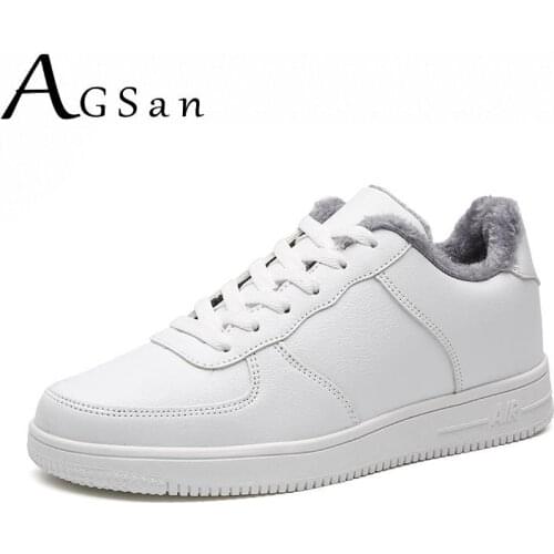 Man Casual Shoes Plush Sneakers Winter Autumn Male Flats Big Size 36-48 Warm Leisure Shoes Lace Up Outdoor Sneakers Waterproof