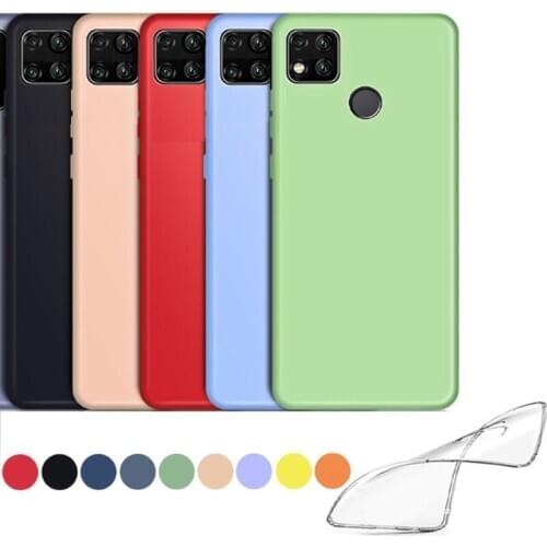 SUREHIN soft case for xiaomi redmi 9C cover black purple red blue Pink green clear transparent silicone cover for redmi 9C case