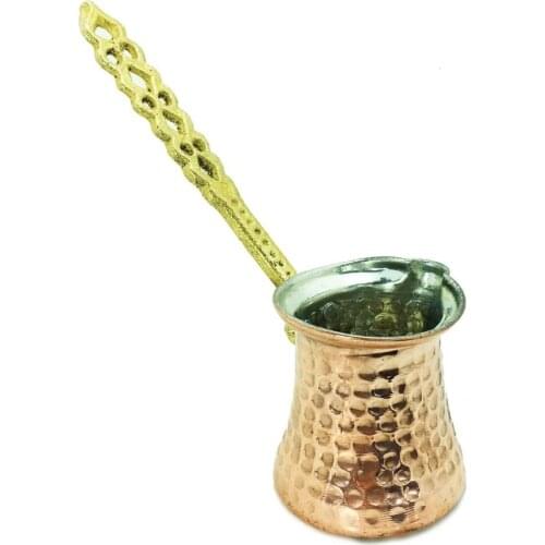 New 2021 Turkish coffee pot coffee pure copper handmade kitchen tool coffee ottoman tattoo copper authentic turkish tool Naturatolia ant speed