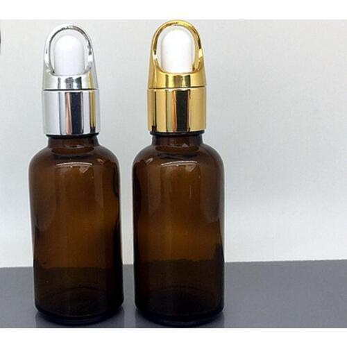 Wholesale 200 ps 30ml Brown Frosted Glass Eye Dropper Bottles / Vials Essential Oil Bottles points bottling