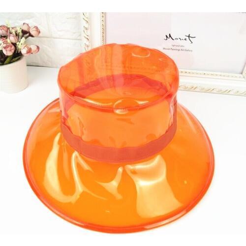 Kids Girl casual fisherman hat Pvc Bucket hat Parent-child Sun visor cap Boy women UV-Protection Plastic Panama cap Gorros