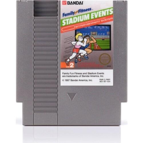 Drop Shipping Stadium Events Region Free 72 Pins Game Card For 8 Bit Game Player