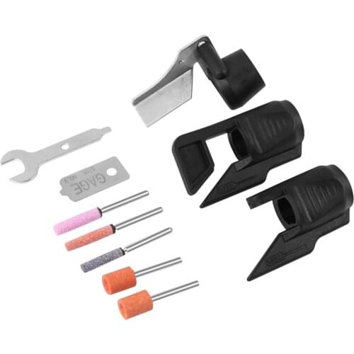 10pcs/Set Saw Sharpening Attachment Sharpener Guide Drill Adapter For Dremel Drill Rotary Accessories Woodworking Tools