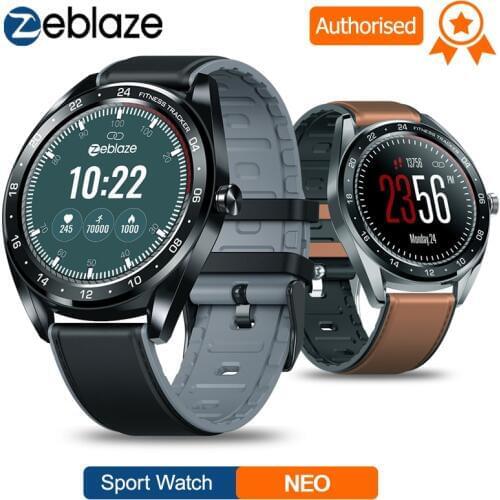 HOT Zeblaze NEO Touch Display Smart Watch Heart Rate Blood Pressure Smart Bracelet Female Health CountDown Call Rejection Watch