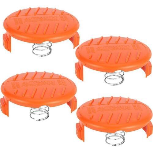 BMBY-8-Pack RC-100-P Replacement Spool Cap Covers and Spring for Black-Decker AFS Trimmer GH600 NST2018 CST2000