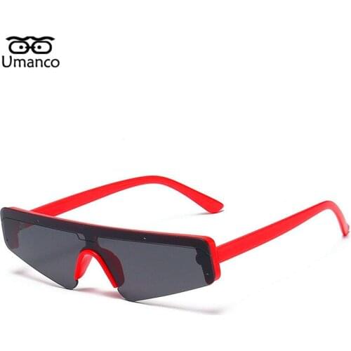 Umanco 2021 New Fashion Oversized Goggle Sunglasses For Women Men PC Frame AC Lens Design Brand Glasses Travel Accessories Gifts
