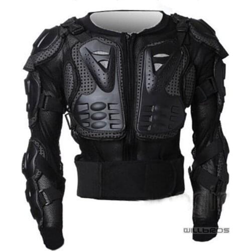 Motorcycle Armor Protector Pro Street Motocross ATV Guard Back Protection Black