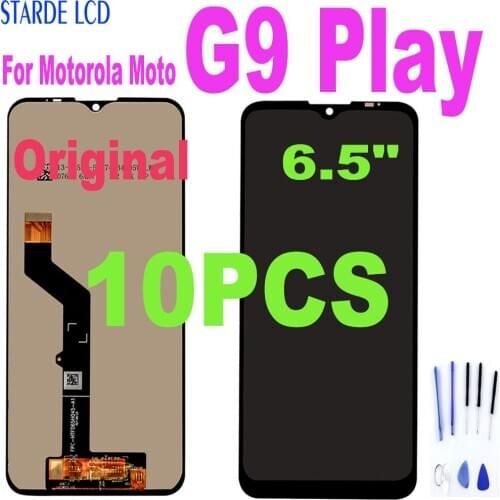 10PCS Original LCD For Motorola Moto G9 Play LCD Display Touch Screen Digitizer Glass Assembly For Moto G9 Play Display Screen