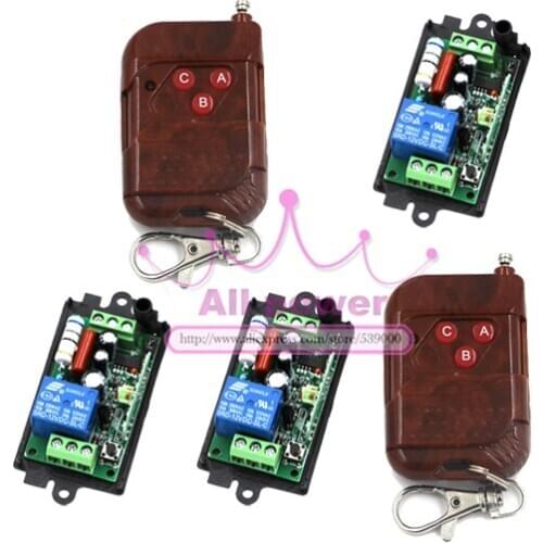110V 220V 1CH(channel) 10A Free Shipping Wireless Remote Switch mainboard Wireless Receiver Learning code 315Mhz/433Mhz optional