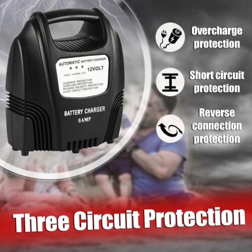 12V 3.5A Smart Fully Automatic Battery Motorcycle & Car Battery Charger AGM GEL WET Lead Acid Battery Charger