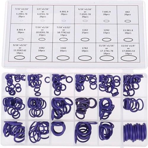 270pcs/pack Rubber O-Rings R134a R12 O Ring For Car Auto Air Conditioner A/C System Repair Accessories