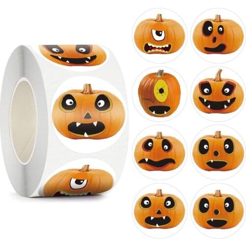 50-500Pcs Envelope Sealing Label Stickers Stationery Sticker Halloween Stickers Holiday Party Gift Decoration Sticker 1inch