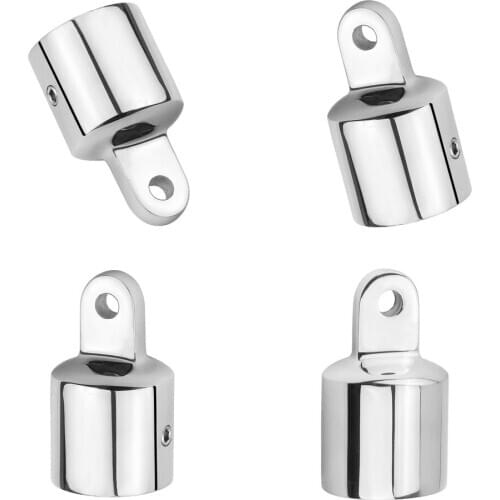 6pcs Boat Marine Bimini Top Tube Eye End Cap 1” 25mm Fitting Hardware 316