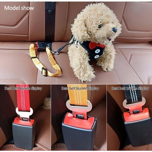 Car Pet Dog Vehicle Seat Belt Puppy Car Seatbelt Harness Lead Clip Safety Lever Auto Traction Products Pet Dog Collars Supplies