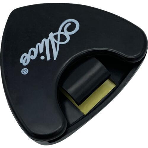 1 piece Alice Guitar Pick Holder Plastic Plectrum Case Mediator Quick Storage Self Adhesive Triangle Shape 7 Options for Color