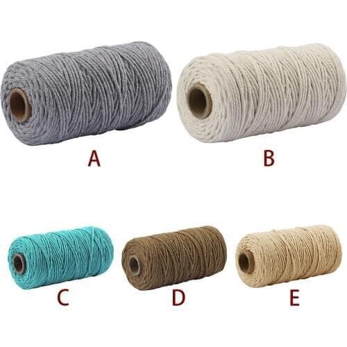 Macrame Cotton Cord for Wall Hanging Dream Catcher 3.5MM x 100M Dream Catcher Diy Lanyard Ficelles Couleurs Thread Cord Textil