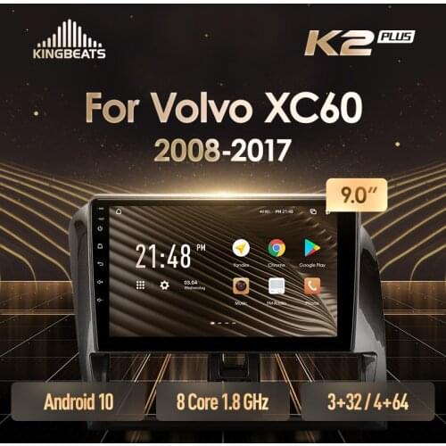 KingBeats Android Octa-Core head unit HU 4G in Dash Car Radio Multimedia Video Player Navigation GPS For Volvo XC60 I 1 2008 - 2017 no dvd 2 din Double Din Android Car Stereo 2din