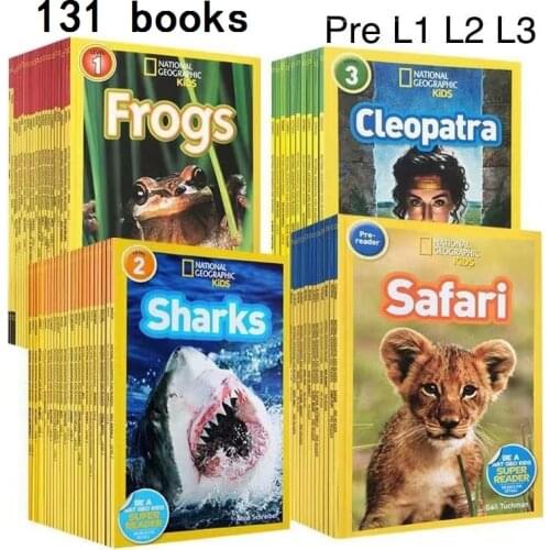 131 books English picture book National Geographic Kids pre level 1-3 be a NAT GEO kids super reader child popular science book